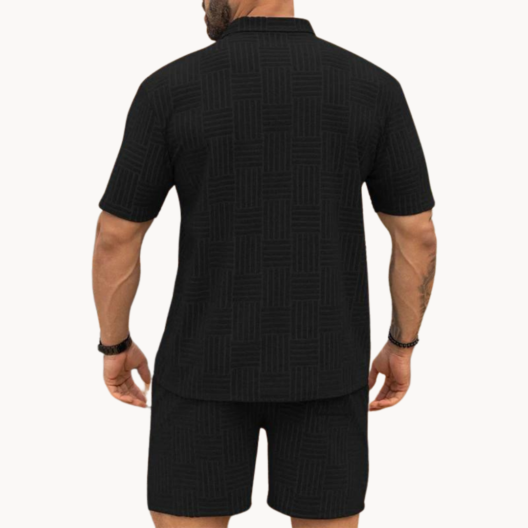 Darcy - Retro Shirt & Shorts Set