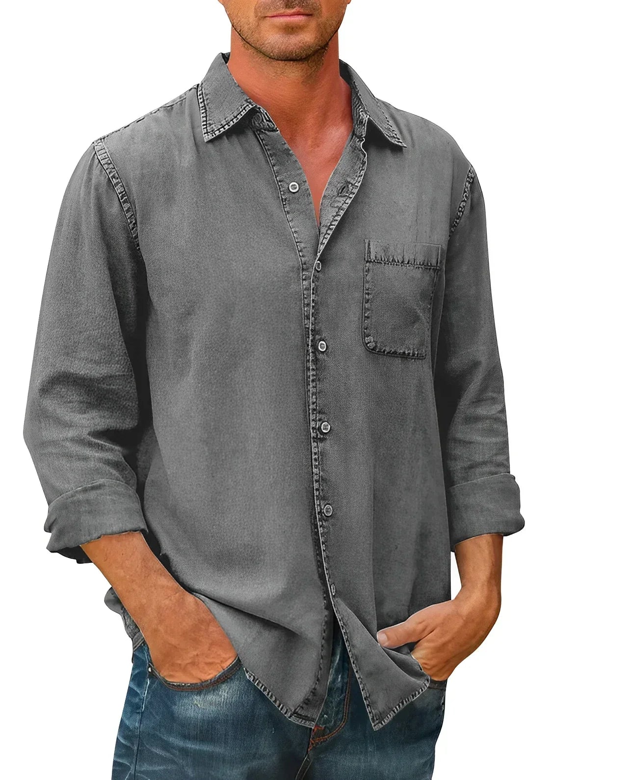 Blake - Chemise Relaxed en Tissu Respirant