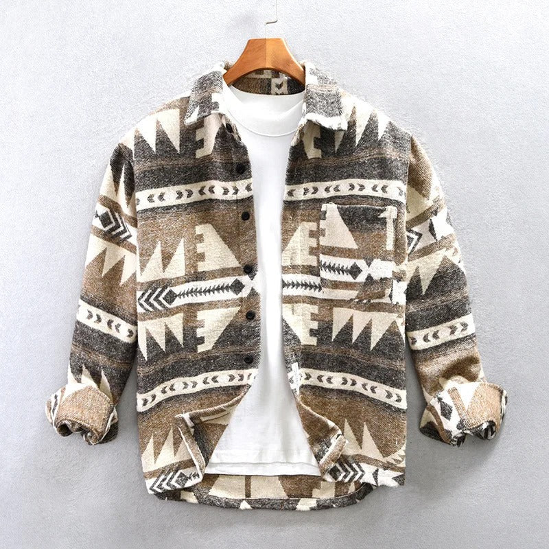 Riley - Long-Cut Flannel Blend Shirt