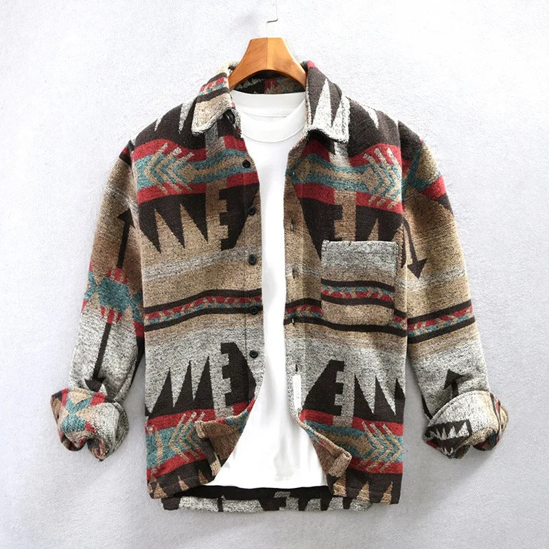 Riley - Long-Cut Flannel Blend Shirt