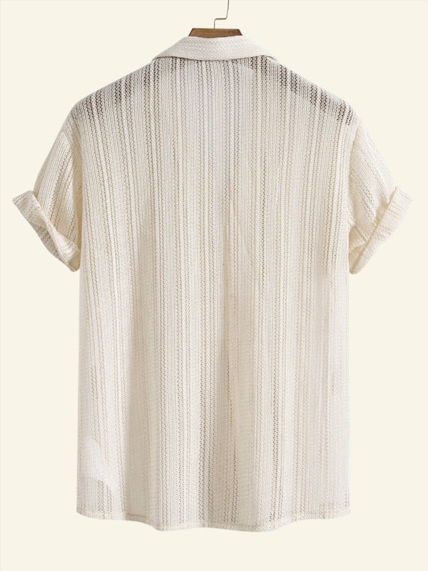 Harvey - Lightweight Ribbed-Collar Shirt