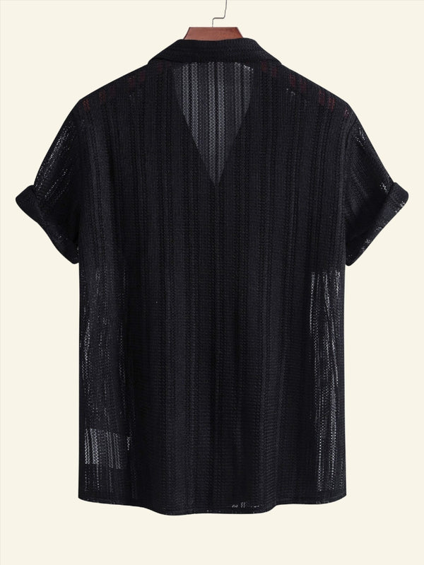 Harvey - Lightweight Ribbed-Collar Shirt