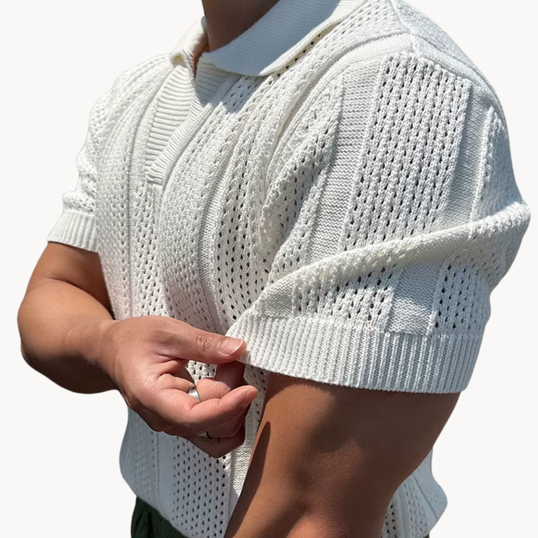 Benjamin - Open-Collar Knit Shirt