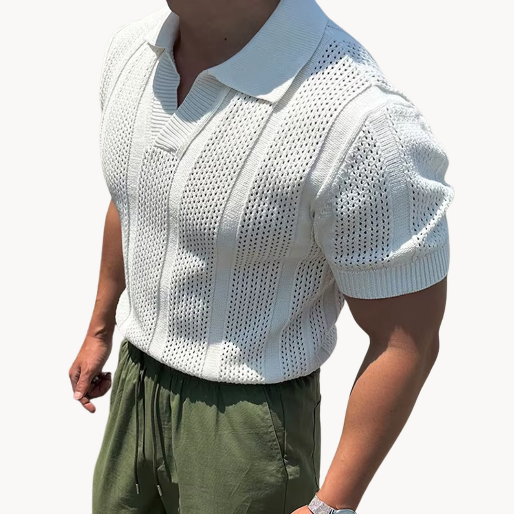 Benjamin - Open-Collar Knit Shirt