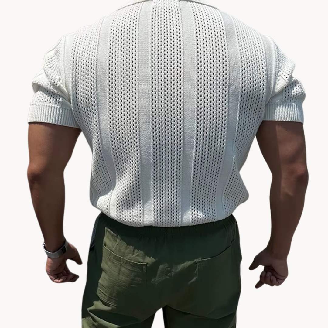 Benjamin - Open-Collar Knit Shirt