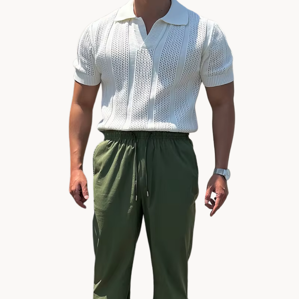 Benjamin - Open-Collar Knit Shirt