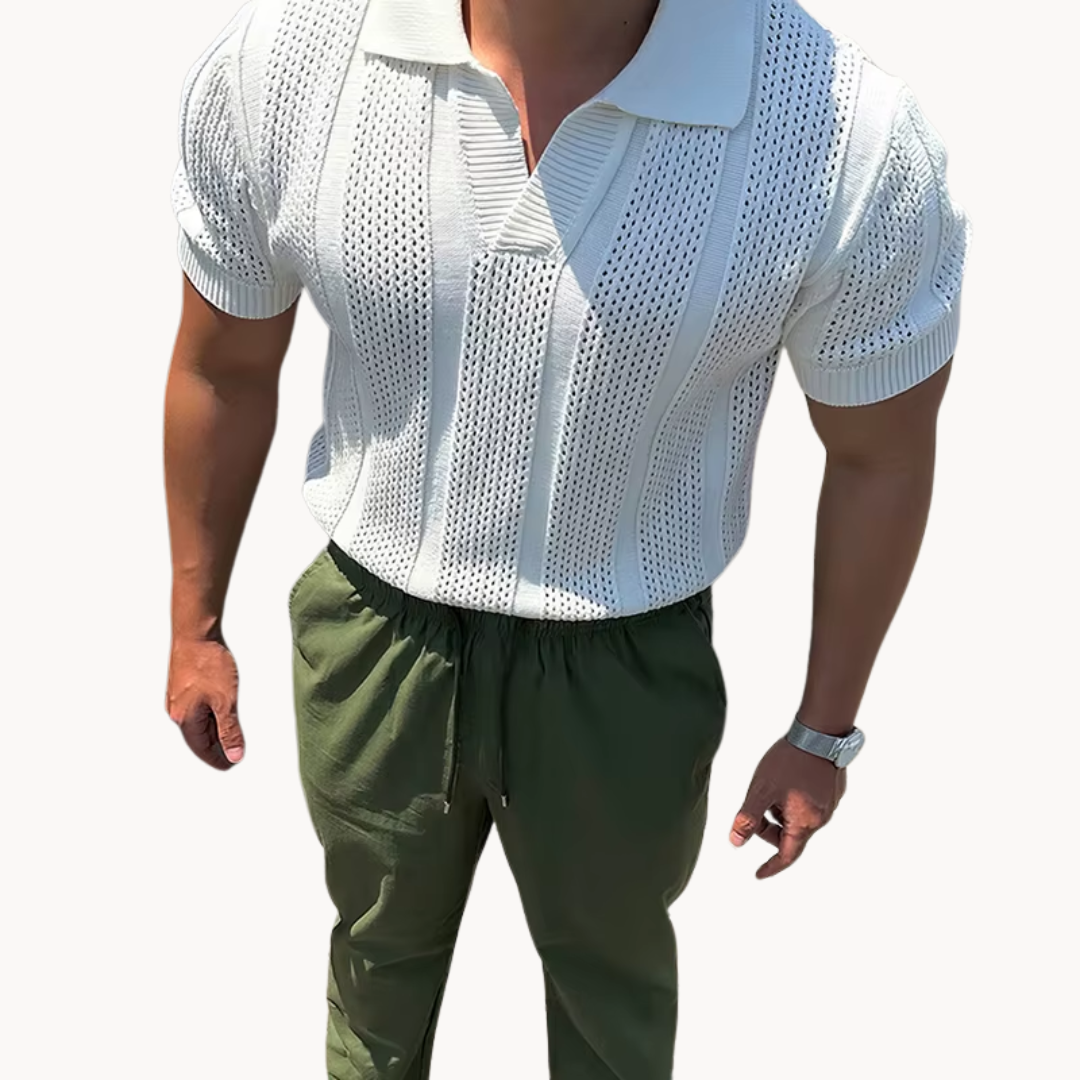 Benjamin - Open-Collar Knit Shirt
