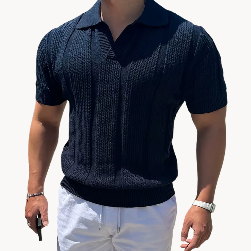 Benjamin - Open-Collar Knit Shirt