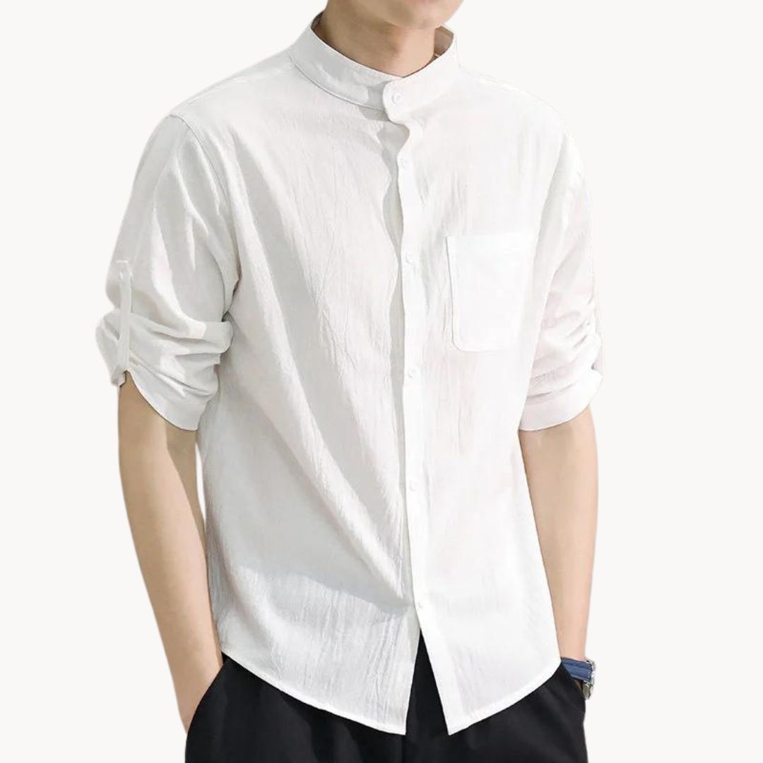 Owen - Elegant Mandarin-Collar Shirt