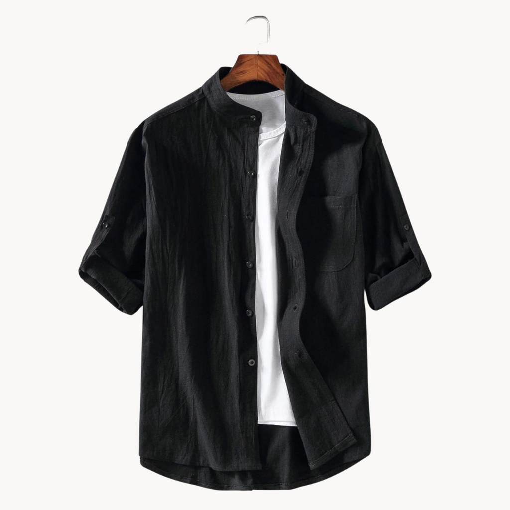 Owen - Elegant Mandarin-Collar Shirt