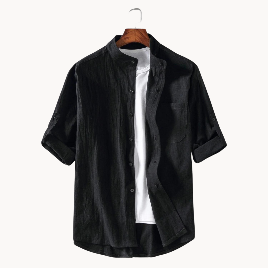 Owen - Elegant Mandarin-Collar Shirt