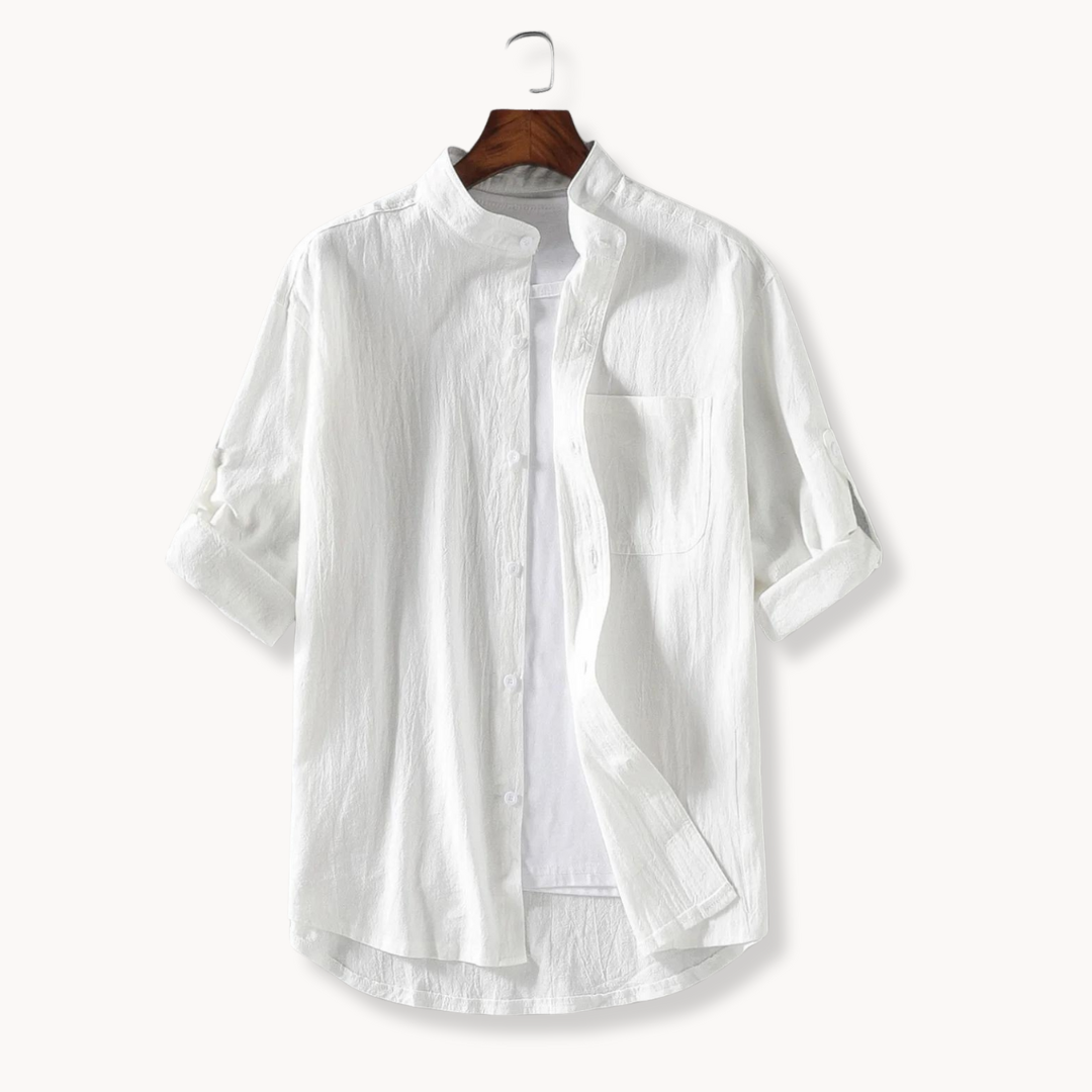 Owen - Elegant Mandarin-Collar Shirt