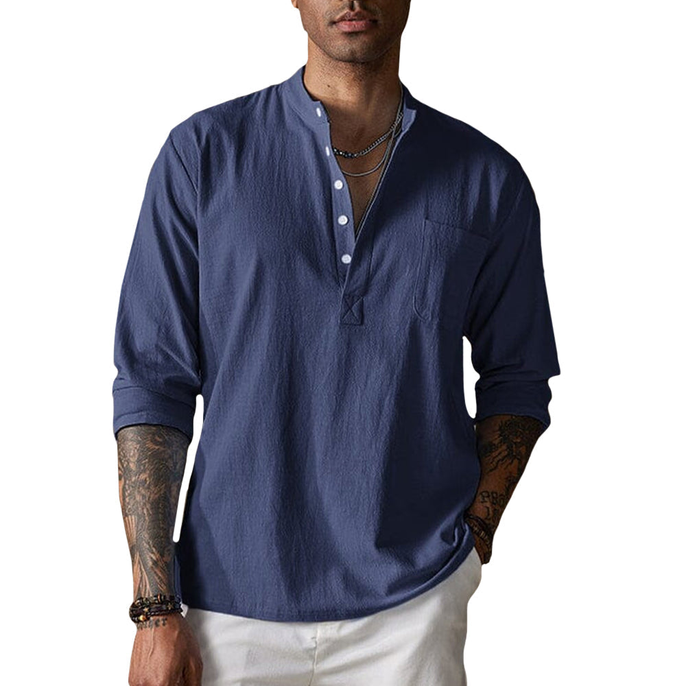 Mitchell - Breathable Crinkle-Texture Shirt