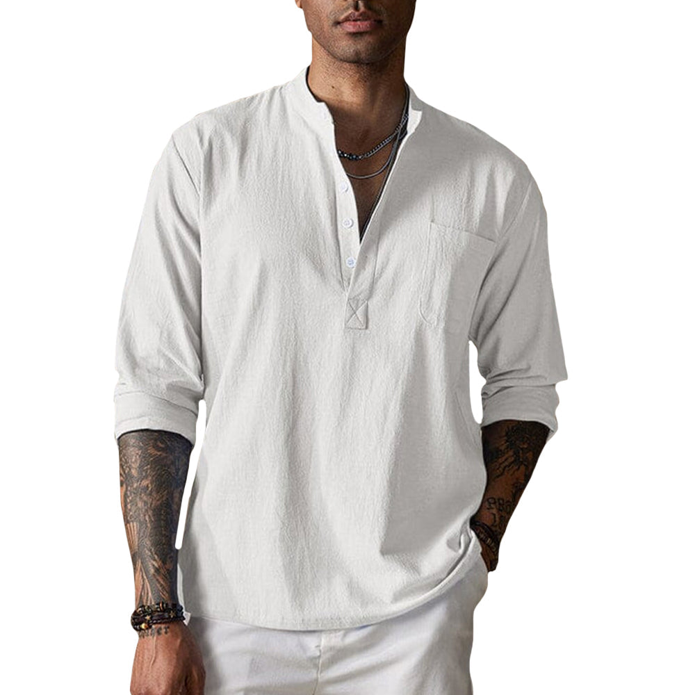 Mitchell - Breathable Crinkle-Texture Shirt