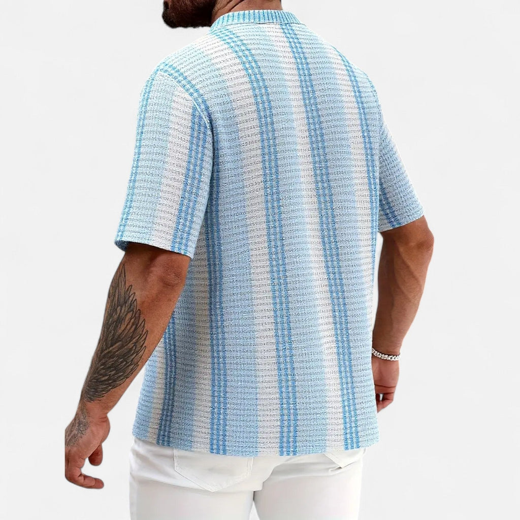Cameron - Lightweight Striped Blend Shirt