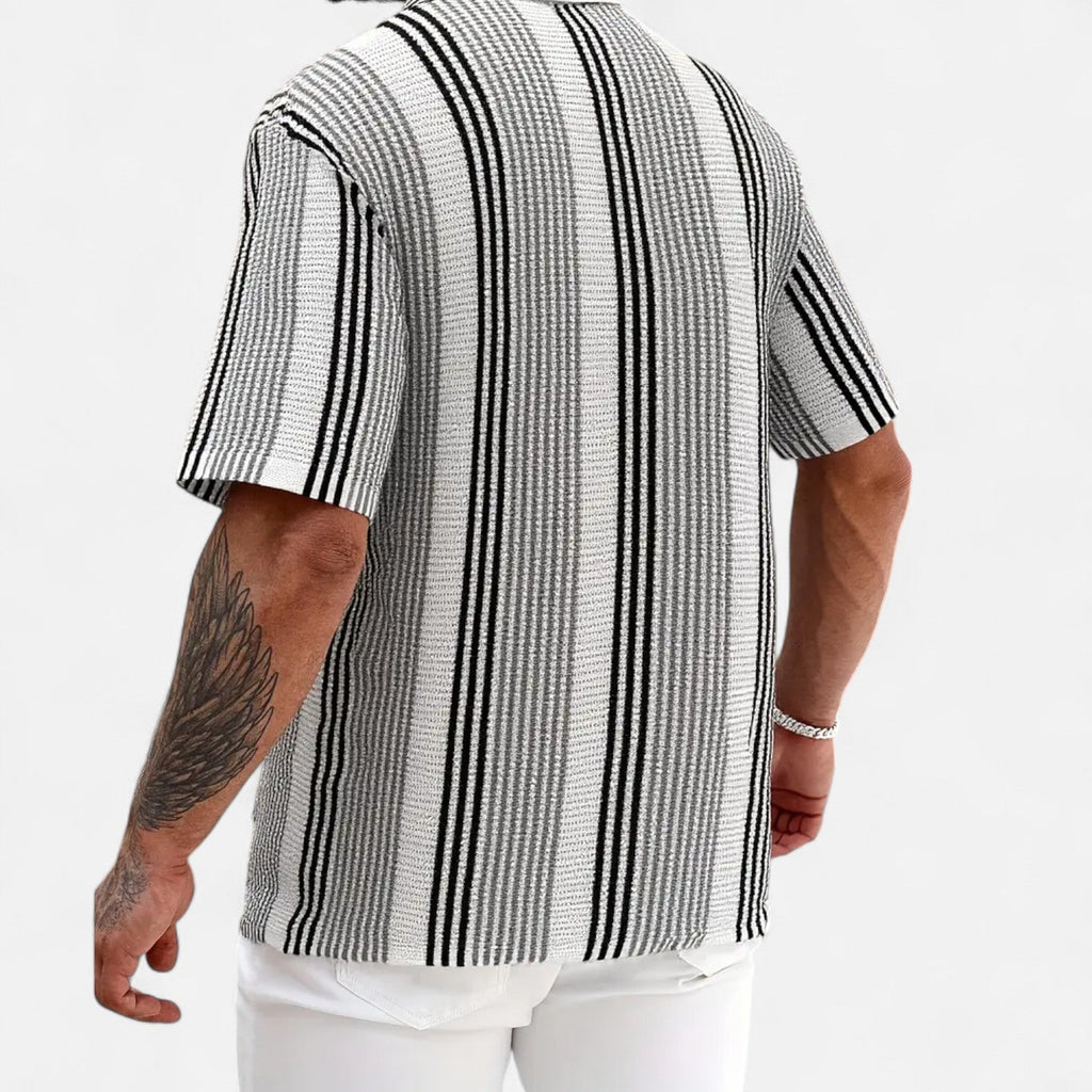 Cameron - Lightweight Striped Blend Shirt
