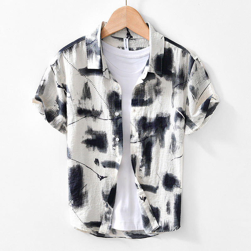 Connor - Chemise à manches courtes avec impression sur le devant