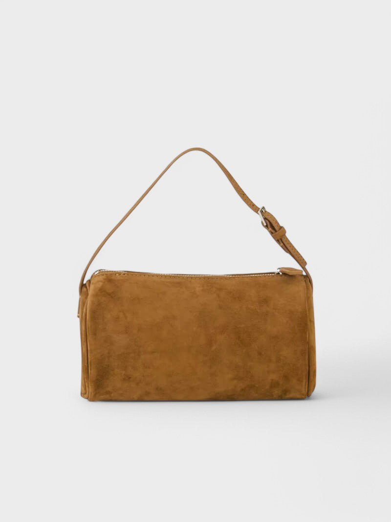 Sienna - Faux Suede Faux Leather Crossbody Bag