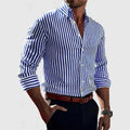 Xavier - Striped Soft-Blend Overshirt