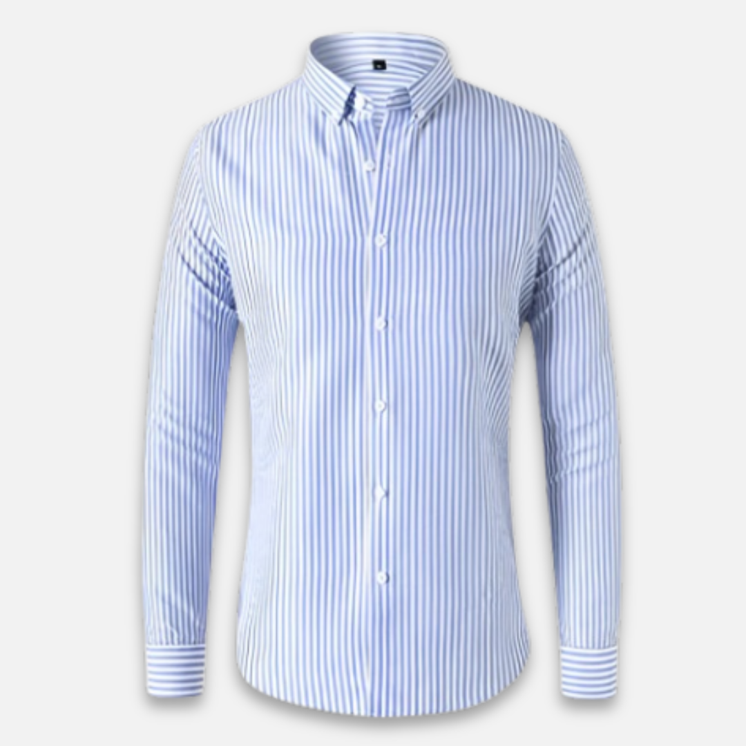 Xavier - Striped Soft-Blend Overshirt