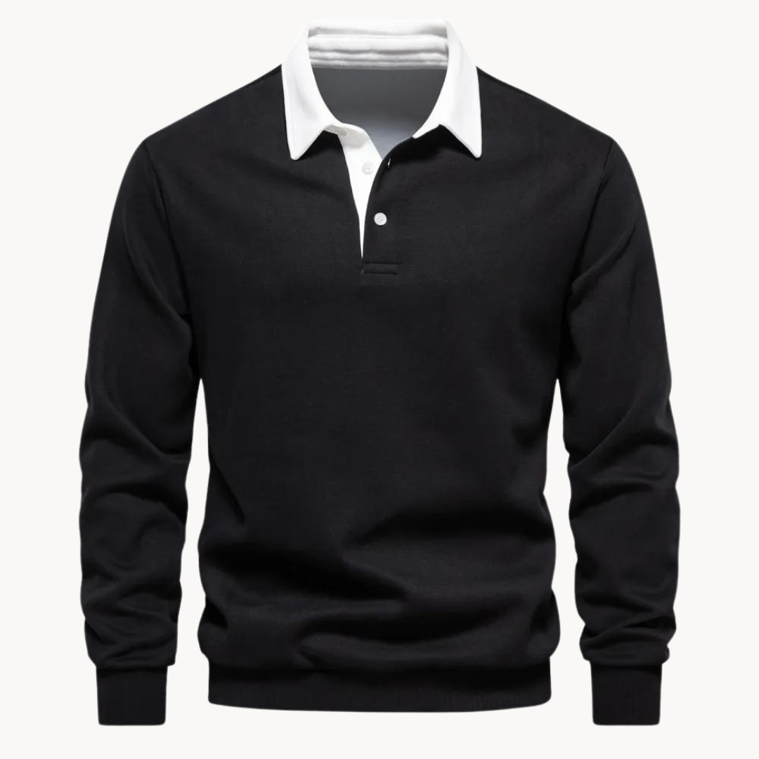Finn - Flexible Soft-Blend Polo Sweatshirt
