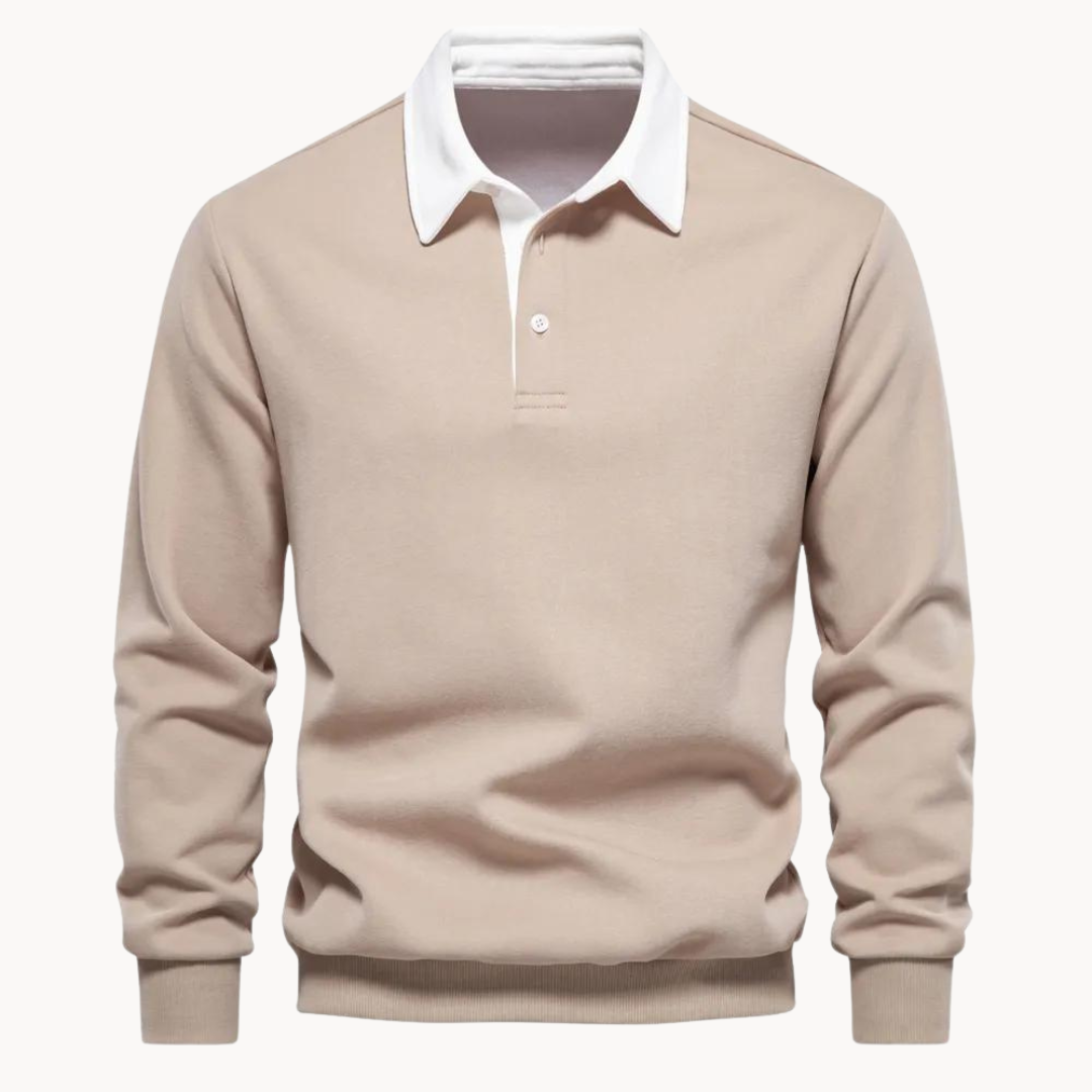 Finn - Flexible Soft-Blend Polo Sweatshirt