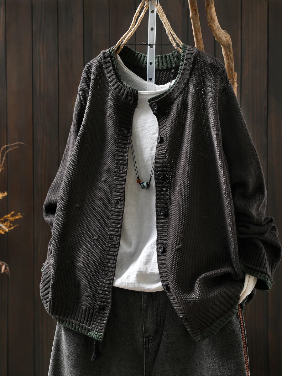 Annabelle - Textured Knit Cardigan