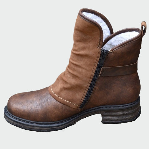Victoria - Country Faux Leather Boots