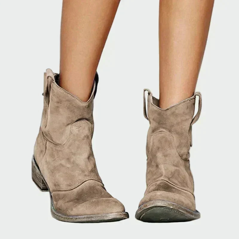 Lacey - Retro Cowboy Ankle Boots