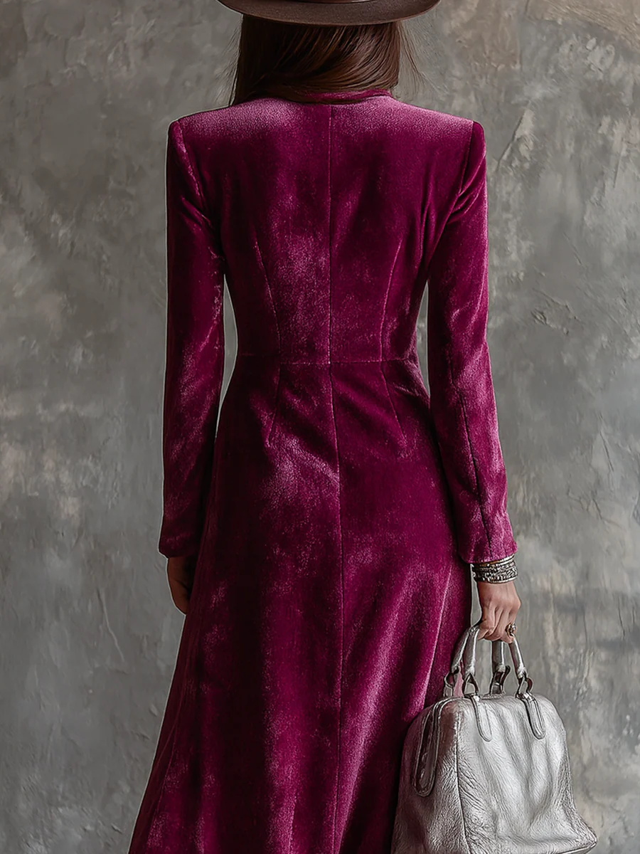 Vera | Maxi Velvet Blazer Dress