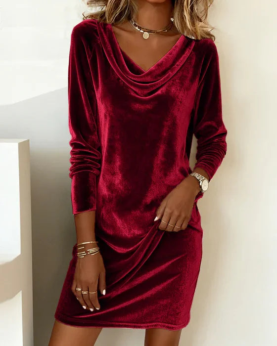 Rosa | Velvet Loose Cut Dress