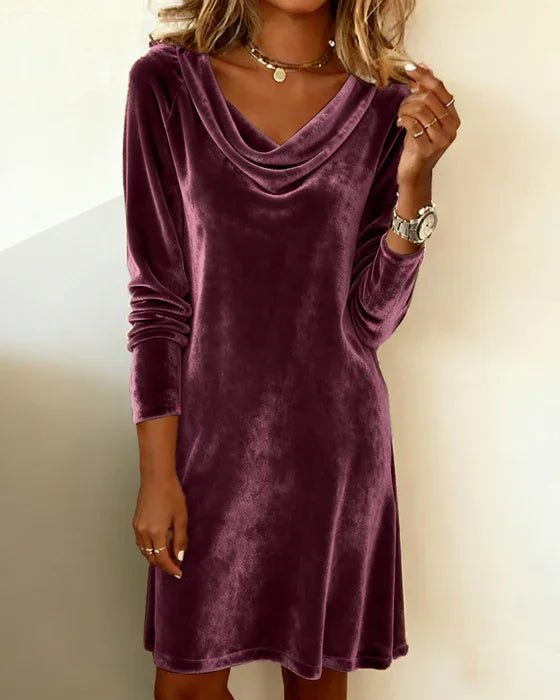 Rosa | Velvet Loose Cut Dress