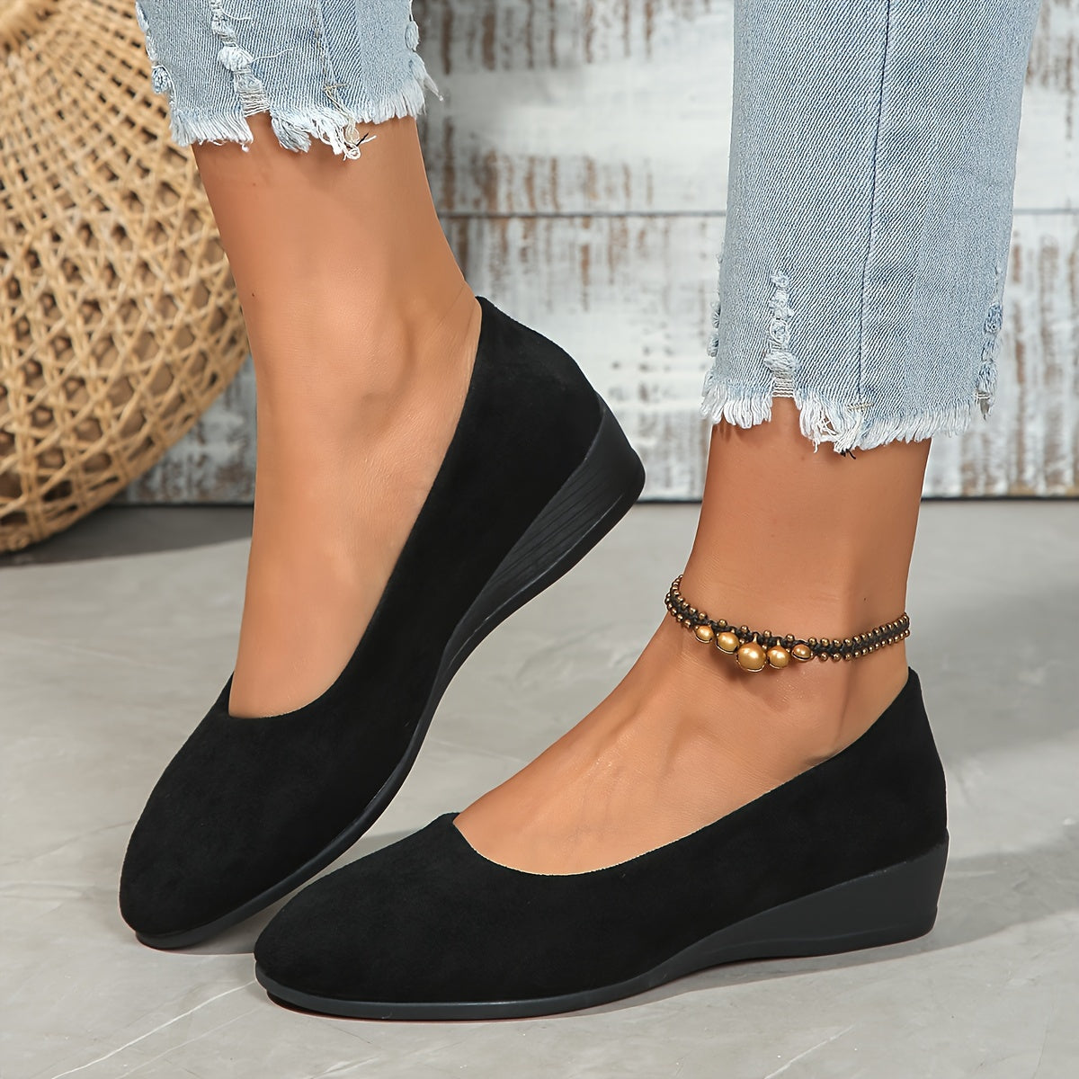 Eliane - Comfortable Ballet Flats with Platform Sole