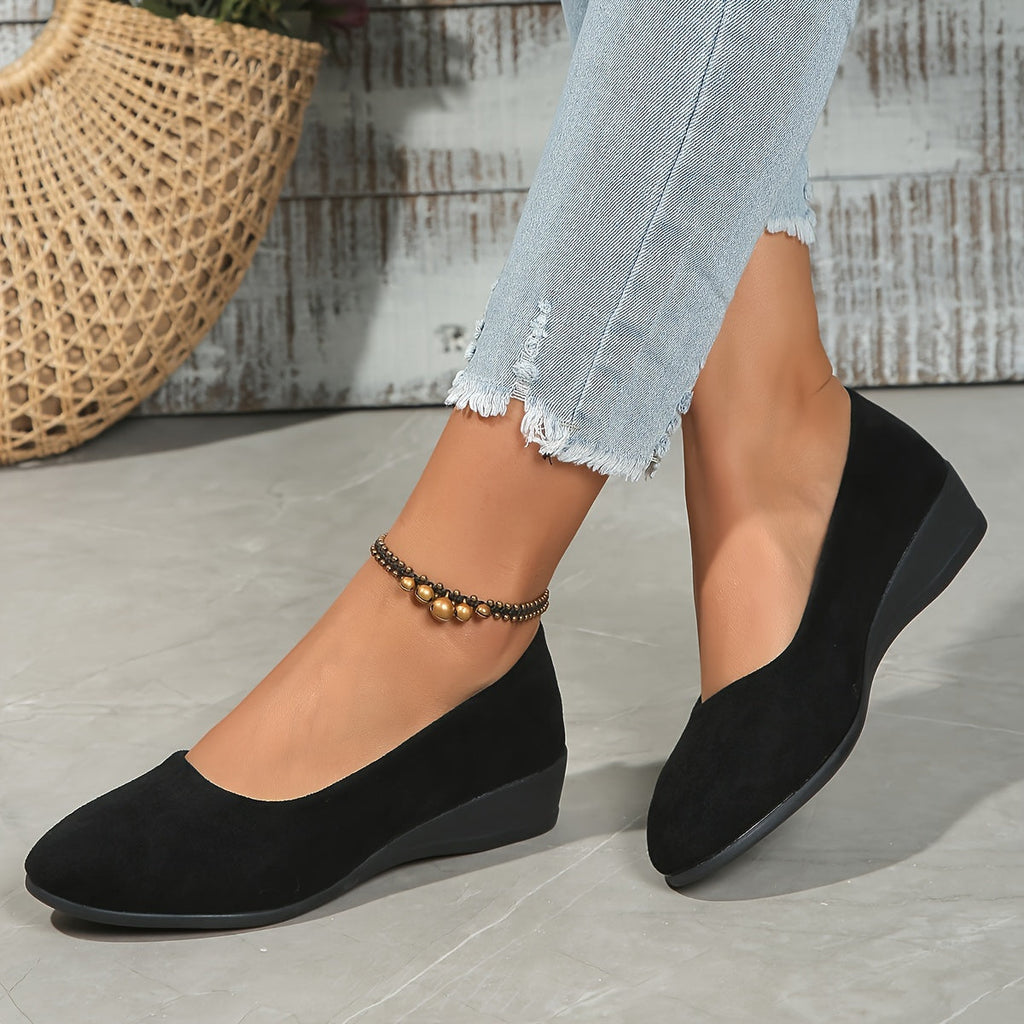Eliane - Comfortable Ballet Flats with Platform Sole