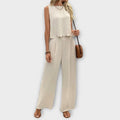 Olivia - Petal Vest & Trousers Set