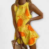Sophie - Short Crab Print Dress