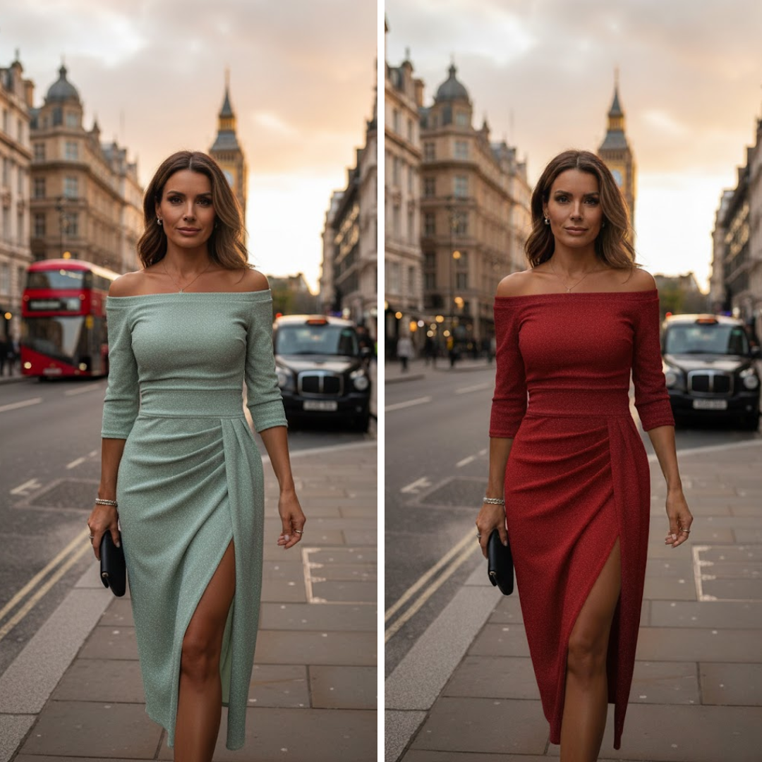 Marina | Elegant maxi dress with halter neck and flowing cut