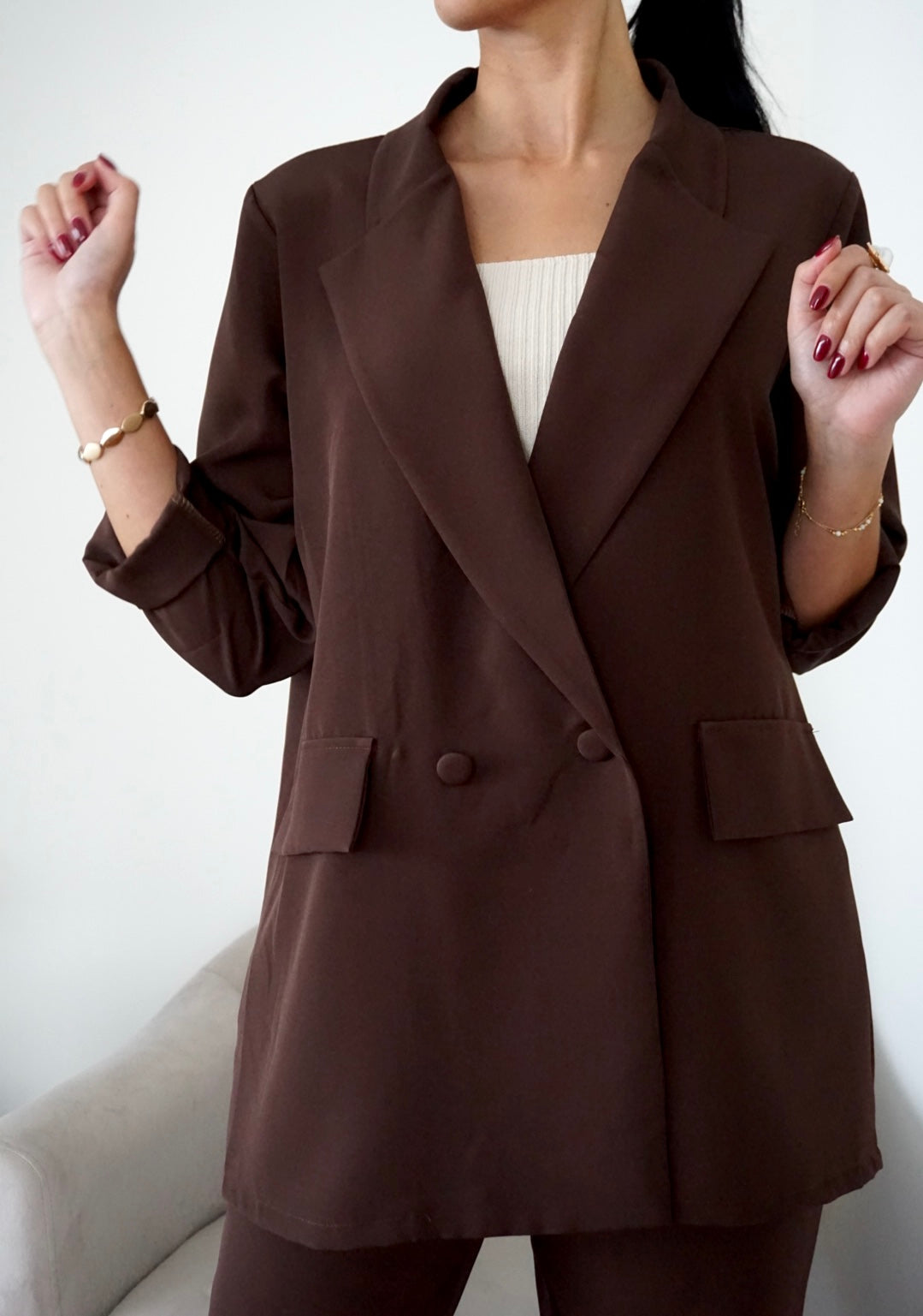 Abigail - Burgundy Co-Ord Set