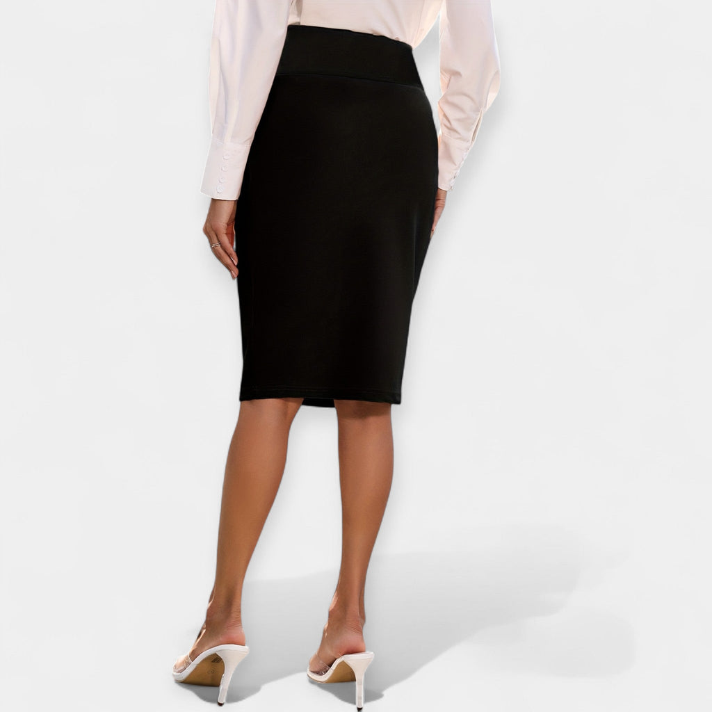 High-Waist Midi Skirt