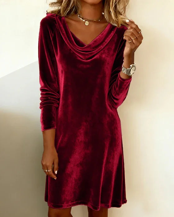 Rosa | Velvet Loose Cut Dress