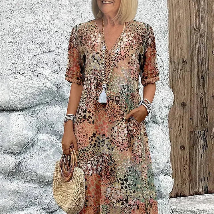 Lina | Lightweight Dress with V-Neck