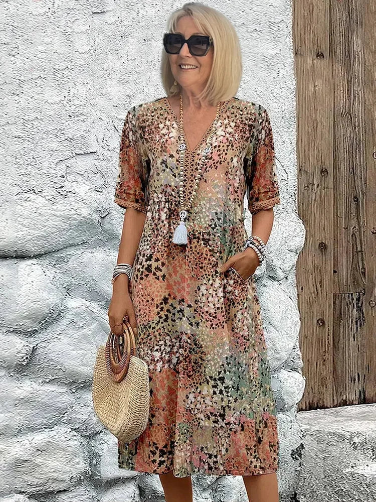Lina | Lightweight Dress with V-Neck