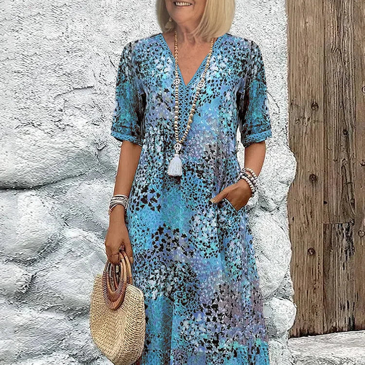 Lina | Lightweight Dress with V-Neck