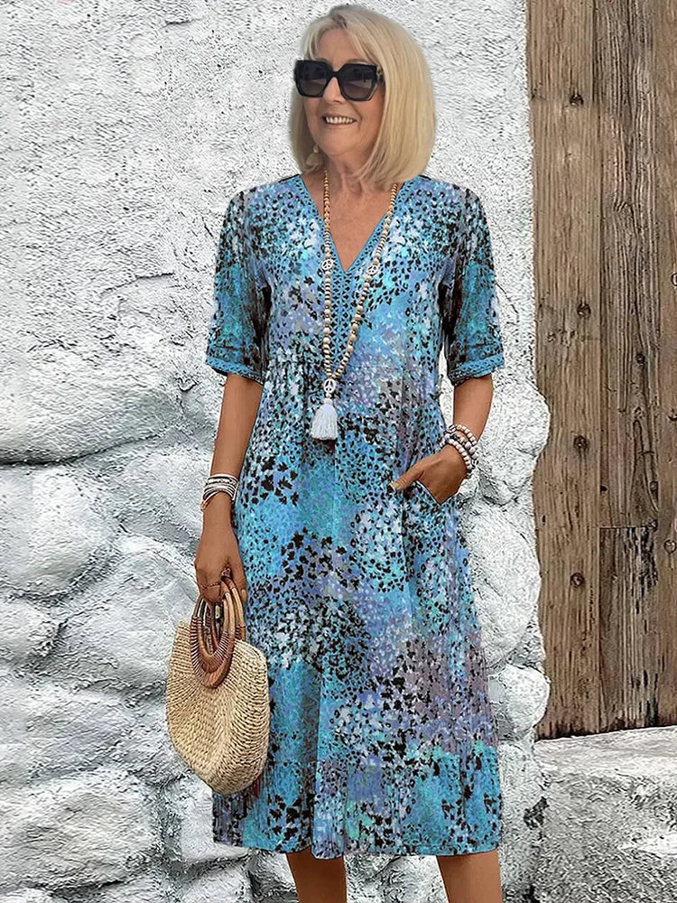 Lina | Lightweight Dress with V-Neck
