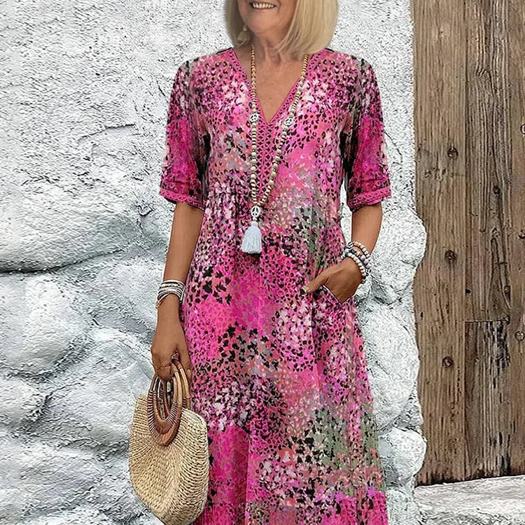 Lina | Lightweight Dress with V-Neck