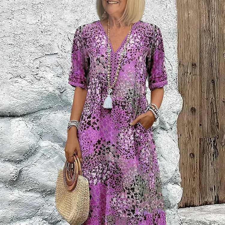 Lina | Lightweight Dress with V-Neck