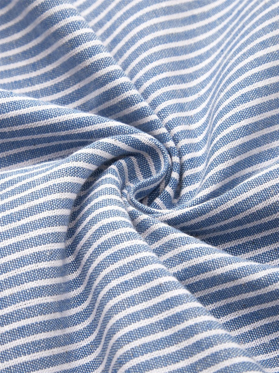 Aubrey - Elegant Striped Summer Midi Dress