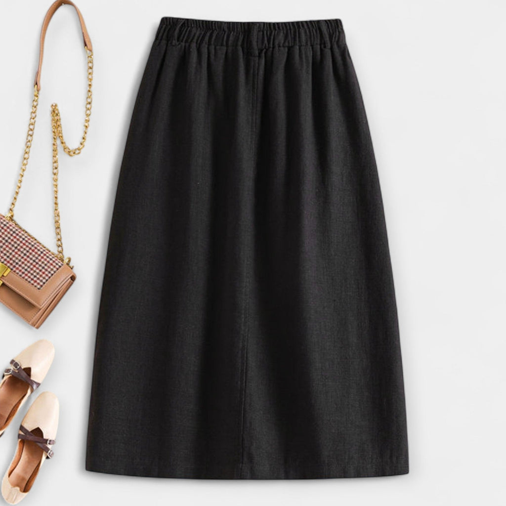 Washed Midi Skirt