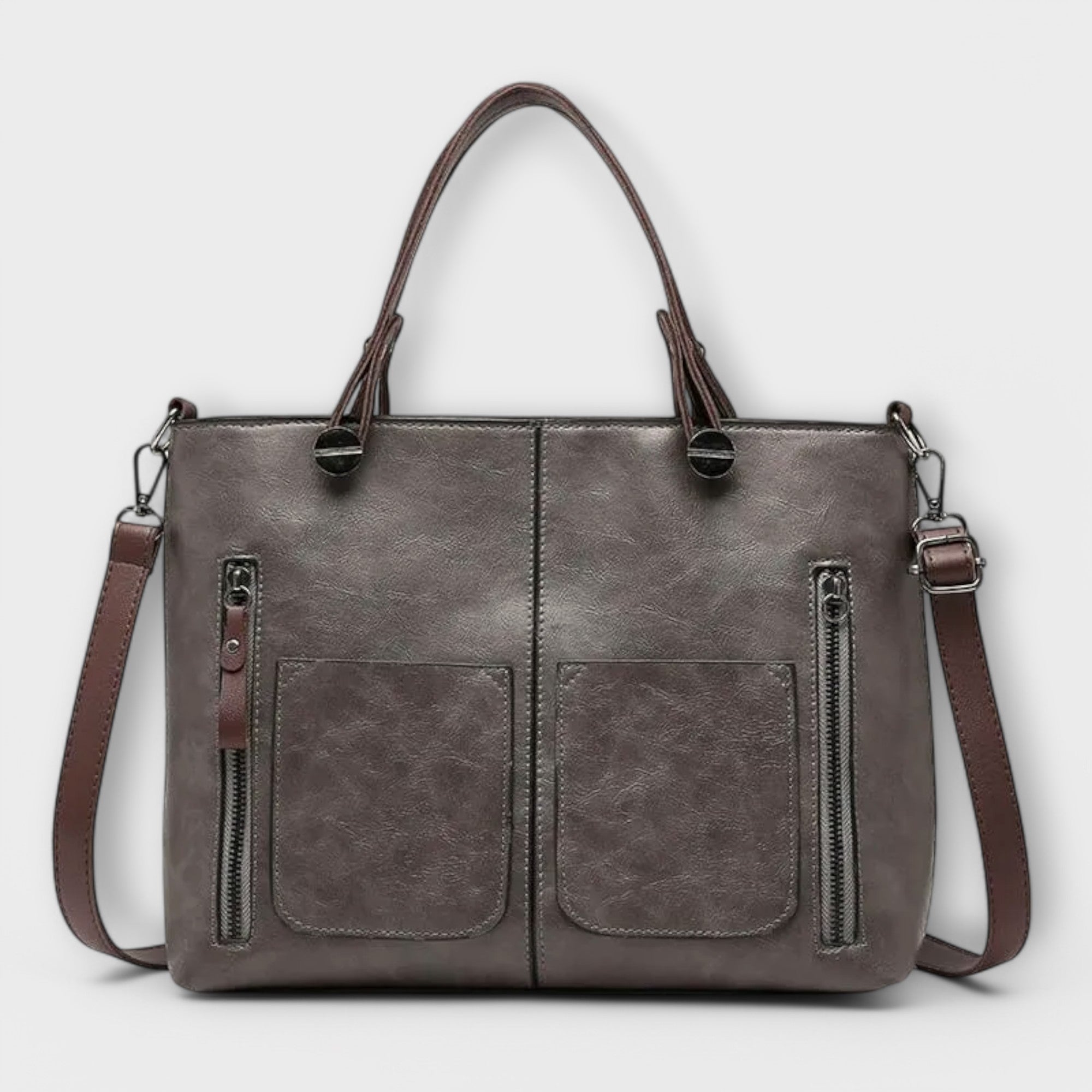 Olivia - Elegant Faux Leather Tote