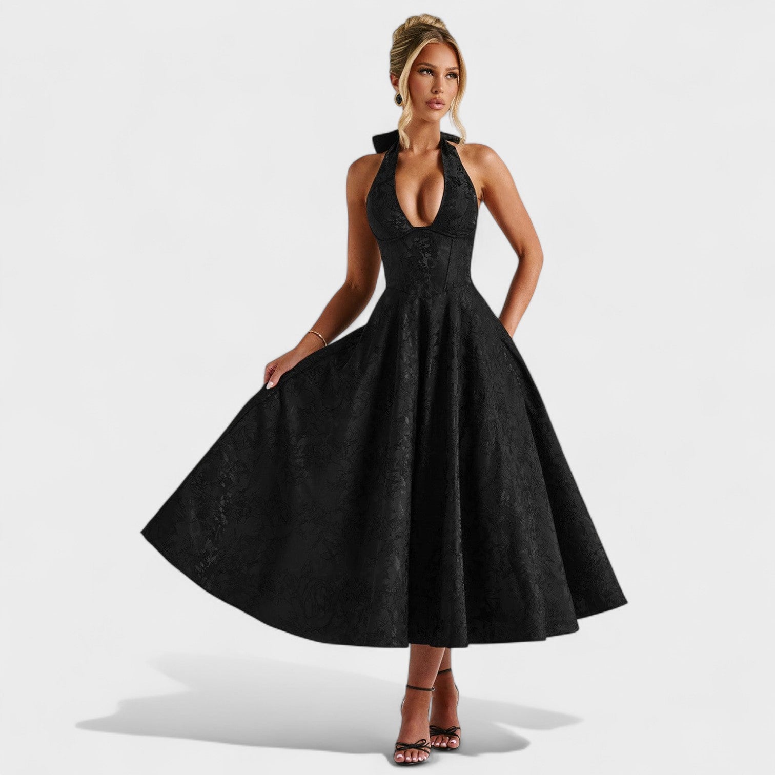Audrey - Elegant Midi Dress